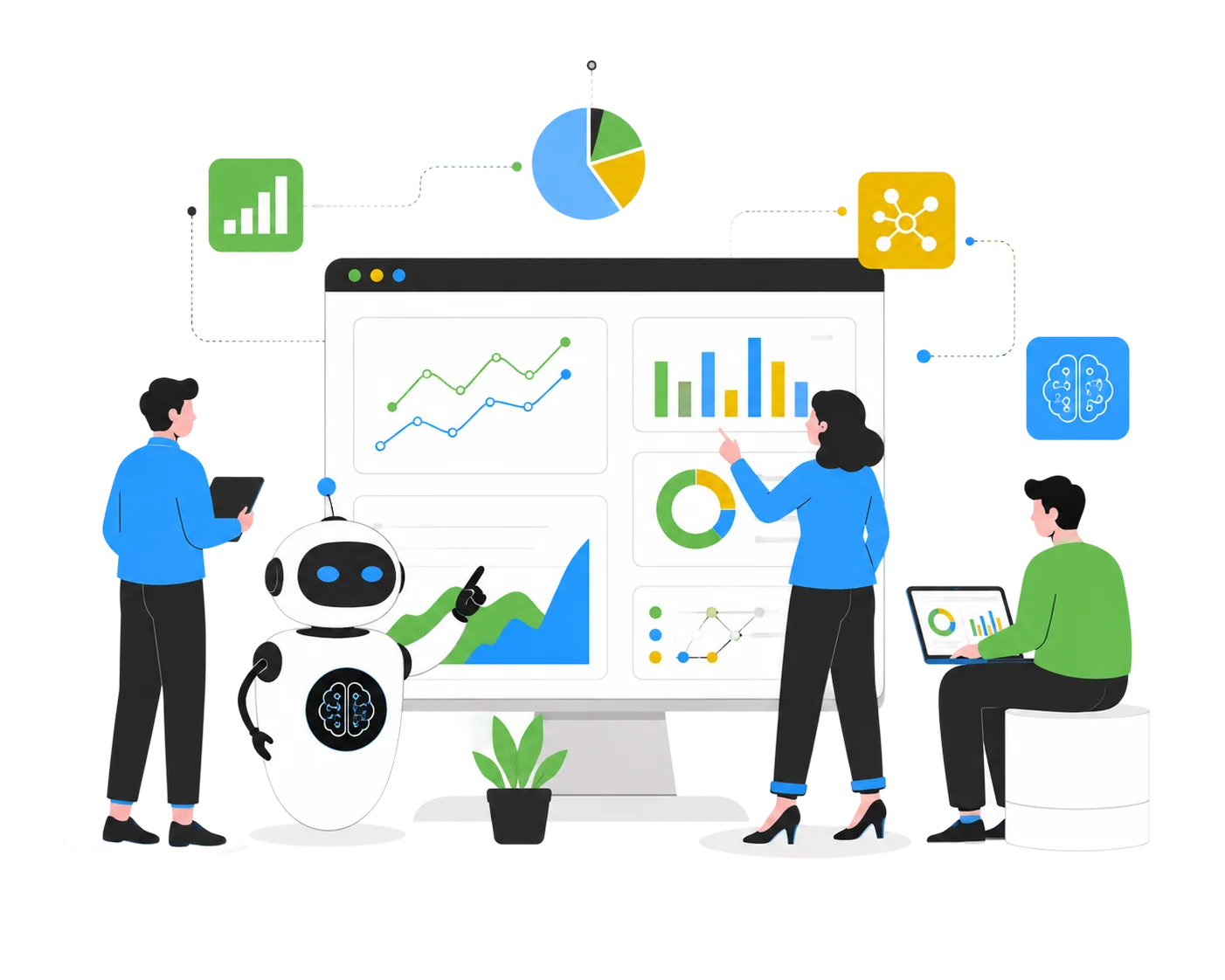 AI Desk (Analytics) UI Mockup